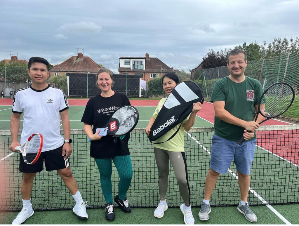 Adult tennis coaching